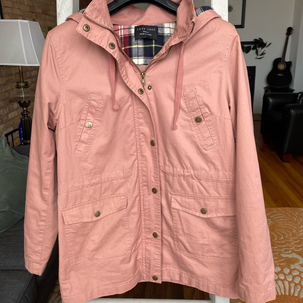 Light Pink Cargo Jacket
